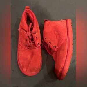 Ugg Neumel red suede size 9 men’s (unisex)